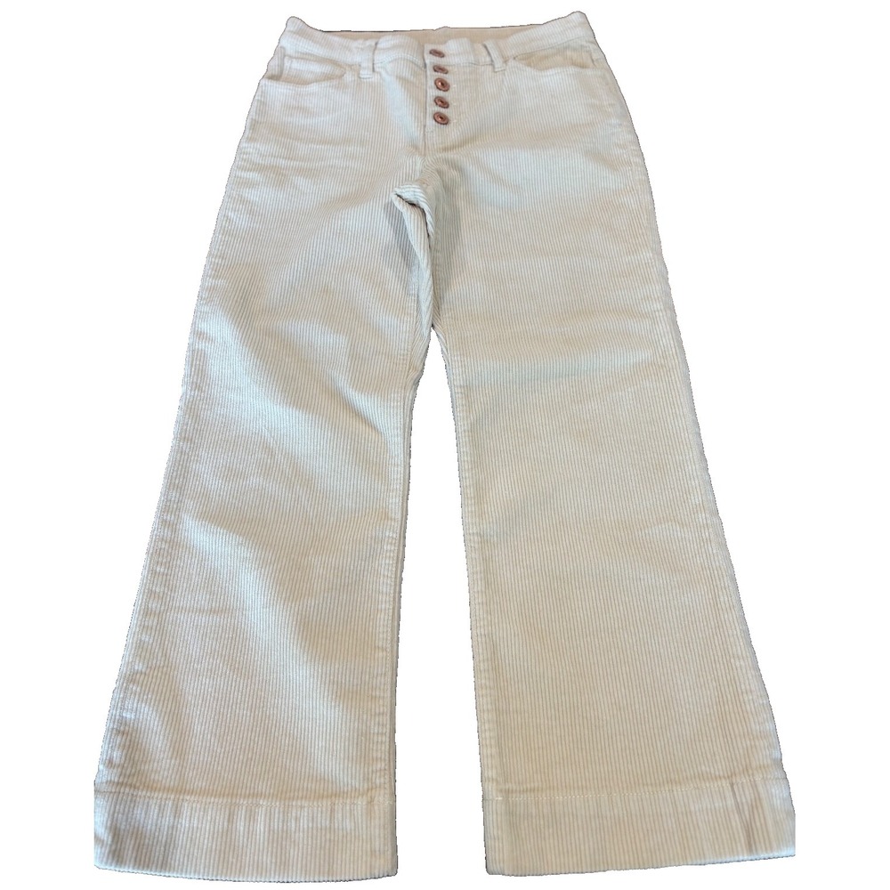 Cabi New NWTO‎ Palm Beach Crop #4513 Ivory Corduroy  Size 4 retails $189 CAD